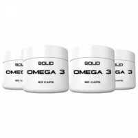 4 x SOLID Nutrition Omega-3, 60 caps