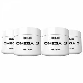 4 x SOLID Nutrition Omega-3, 60 caps