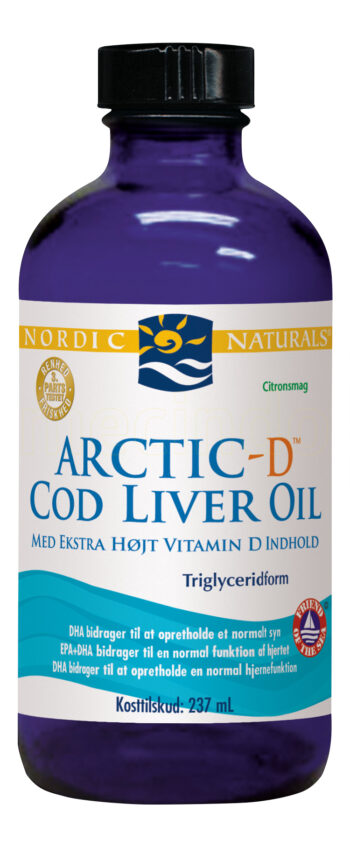 Nordic Naturals Torskeleverolja + D m. citrussmak - 237 ml