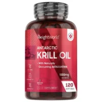 Krillolja 120 kapslar, 1000 mg - Omega 3 för hjärta och blodtryck - Antarktisk krill olja är ett bra alternativ till vanlig fiskolja