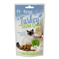 Profine Semi Moist Snack Turkey & Oat Grass Kattgodis - 50 g