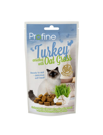 Profine Semi Moist Snack Turkey & Oat Grass Kattgodis - 50 g