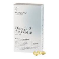 Porsano Omega-3 Fiskolja - 60 Kapslar