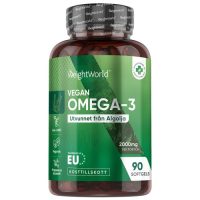 Vegansk Omega 3 2000 mg, 90 softgels - Omega-3 frÃ¥n algolja - WeightWorld